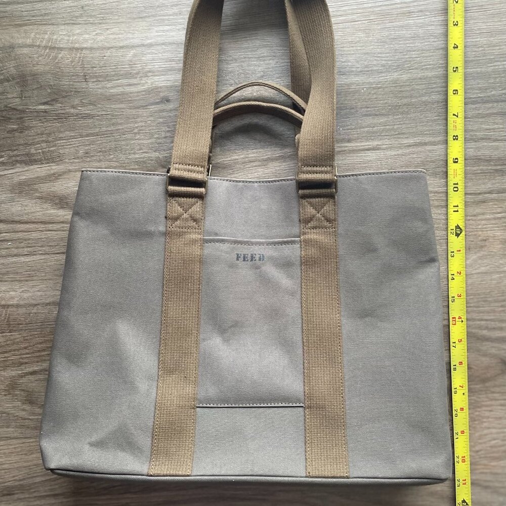 FEED Canvas Army Green Work Bag by Lauren Bush Lauren $34